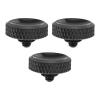 PATIKIL Camera Shutter Button, 3 Pack Soft Shutter Release Button Pure Copper Camera Button Carved Suitable for Nikon for Fujifilm for Leica DSLR/SLR Camera, Black view 1