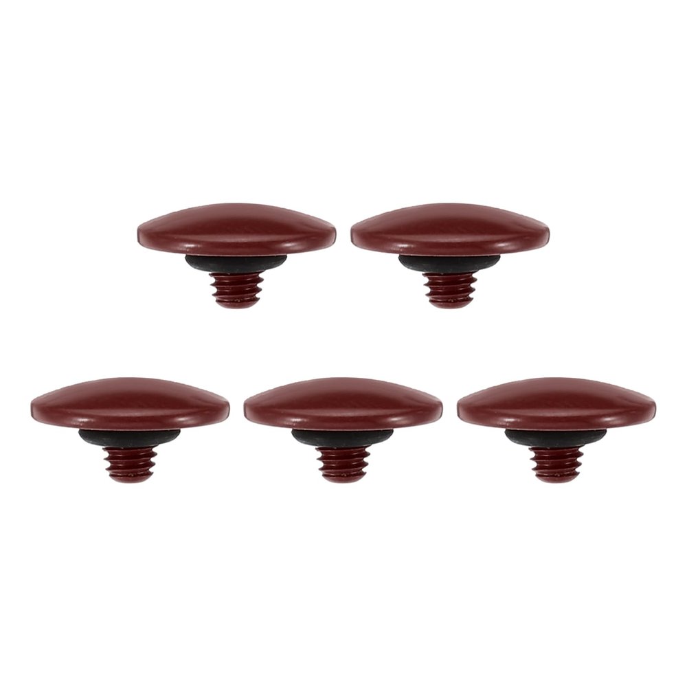 PATIKIL Camera Shutter Button, 5 Pack Soft Shutter Release Button Pure Copper Camera Button Convex Suitable for Nikon for Fujifilm for Leica DSLR/SLR Camera, Dark Red