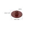 PATIKIL Camera Shutter Button, 5 Pack Soft Shutter Release Button Pure Copper Camera Button Convex Suitable for Nikon for Fujifilm for Leica DSLR/SLR Camera, Dark Red view 2