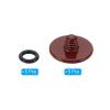 PATIKIL Camera Shutter Button, 5 Pack Soft Shutter Release Button Pure Copper Camera Button Convex Suitable for Nikon for Fujifilm for Leica DSLR/SLR Camera, Dark Red view 3