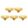 PATIKIL Camera Shutter Button, 5 Pack Soft Shutter Release Button Pure Copper Camera Button Knurled Suitable for Nikon for Fujifilm for Leica DSLR/SLR Camera, Golden view 1