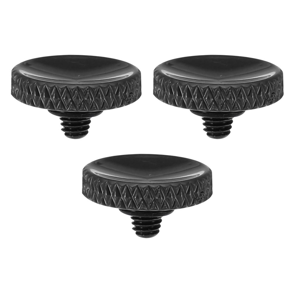 PATIKIL Camera Shutter Button, 3 Pack Soft Shutter Release Button Pure Copper Camera Button Knurled Suitable for Nikon for Fujifilm for Leica DSLR/SLR Camera, Black