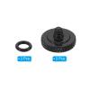 PATIKIL Camera Shutter Button, 3 Pack Soft Shutter Release Button Pure Copper Camera Button Knurled Suitable for Nikon for Fujifilm for Leica DSLR/SLR Camera, Black view 3