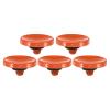 PATIKIL Camera Shutter Button, 5 Pack Soft Shutter Release Button Pure Copper Camera Button Concave Suitable for Nikon for Fujifilm for Leica DSLR/SLR Camera, Orange view 1