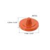 PATIKIL Camera Shutter Button, 5 Pack Soft Shutter Release Button Pure Copper Camera Button Concave Suitable for Nikon for Fujifilm for Leica DSLR/SLR Camera, Orange view 2