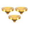 PATIKIL Camera Shutter Button, 3 Pack Soft Shutter Release Button Pure Copper Camera Button Concave Suitable for Nikon for Fujifilm for Leica DSLR/SLR Camera, Golden view 1