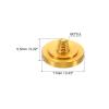 PATIKIL Camera Shutter Button, 3 Pack Soft Shutter Release Button Pure Copper Camera Button Concave Suitable for Nikon for Fujifilm for Leica DSLR/SLR Camera, Golden view 2
