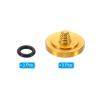 PATIKIL Camera Shutter Button, 3 Pack Soft Shutter Release Button Pure Copper Camera Button Concave Suitable for Nikon for Fujifilm for Leica DSLR/SLR Camera, Golden view 3