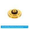 PATIKIL Camera Shutter Button, 3 Pack Soft Shutter Release Button Pure Copper Camera Button Concave Suitable for Nikon for Fujifilm for Leica DSLR/SLR Camera, Golden view 4