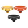 PATIKIL Camera Shutter Button, 3 Pack Soft Shutter Release Button Pure Copper Camera Button Concave Suitable for Nikon for Fujifilm for Leica DSLR/SLR Camera, Black Orange Golden view 1