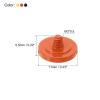 PATIKIL Camera Shutter Button, 3 Pack Soft Shutter Release Button Pure Copper Camera Button Concave Suitable for Nikon for Fujifilm for Leica DSLR/SLR Camera, Black Orange Golden view 2