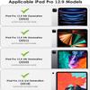 Clear Case for iPad Pro 12.9 2022/2021/2020/2018 Soft TPU Cover with Foldable Kickstand & Pencil Holder, Shockproof Rugged Cover for iPad Pro 12.9" 6th/5th/4th/3rd Gen, Stack Books Black Cats view 2