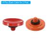 PATIKIL Camera Shutter Button, 2 Pack Soft Shutter Release Button Pure Copper Camera Button Concave Suitable for Nikon for Fujifilm for Leica DSLR/SLR Camera, Red Orange view 3