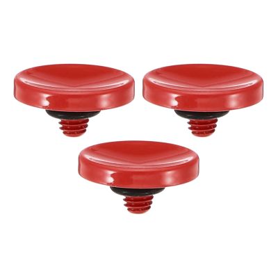 PATIKIL Camera Shutter Button, 3 Pack Soft Shutter Release Button Pure Copper Camera Button Concave Suitable for Nikon for Fujifilm for Leica DSLR/SLR Camera, Red
