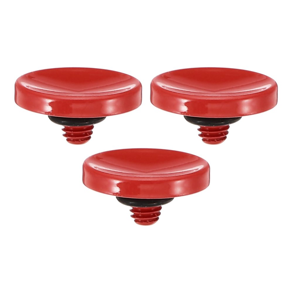 PATIKIL Camera Shutter Button, 3 Pack Soft Shutter Release Button Pure Copper Camera Button Concave Suitable for Nikon for Fujifilm for Leica DSLR/SLR Camera, Red