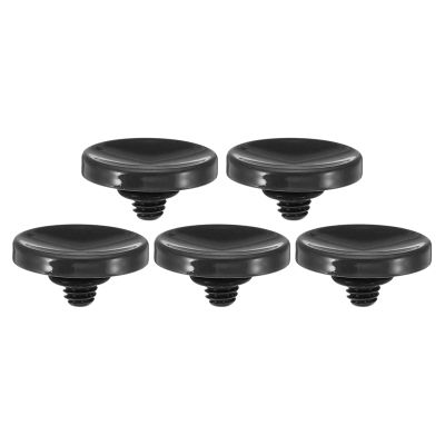 PATIKIL Camera Shutter Button, 5 Pack Soft Shutter Release Button Pure Copper Camera Button Concave Suitable for Nikon for Fujifilm for Leica DSLR/SLR Camera, Black
