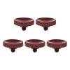 PATIKIL Camera Shutter Button, 5 Pack Soft Shutter Release Button Pure Copper Camera Button Knurled Suitable for Nikon for Fujifilm for Leica DSLR/SLR Camera, Dark Red view 1