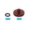 PATIKIL Camera Shutter Button, 5 Pack Soft Shutter Release Button Pure Copper Camera Button Knurled Suitable for Nikon for Fujifilm for Leica DSLR/SLR Camera, Dark Red view 3