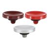 PATIKIL Camera Shutter Button, 3 Pack Soft Shutter Release Button Pure Copper Camera Button Concave Suitable for Nikon for Fujifilm for Leica DSLR/SLR Camera, Dark Red Silver Red view 1