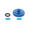 PATIKIL Camera Shutter Button, 5 Pack Soft Shutter Release Button Pure Copper Camera Button Knurled Suitable for Nikon for Fujifilm for Leica DSLR/SLR Camera, Blue view 3