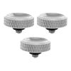 PATIKIL Camera Shutter Button, 3 Pack Soft Shutter Release Button Pure Copper Camera Button Carved Suitable for Nikon for Fujifilm for Leica DSLR/SLR Camera, Silver view 1
