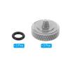 PATIKIL Camera Shutter Button, 3 Pack Soft Shutter Release Button Pure Copper Camera Button Carved Suitable for Nikon for Fujifilm for Leica DSLR/SLR Camera, Silver view 3
