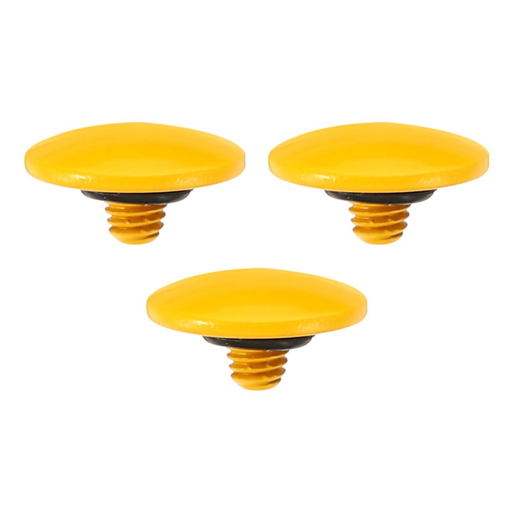 PATIKIL Camera Shutter Button, 3 Pack Soft Shutter Release Button Pure Copper Camera Button Convex Suitable for Nikon for Fujifilm for Leica DSLR/SLR Camera, Orange