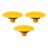 PATIKIL Camera Shutter Button, 3 Pack Soft Shutter Release Button Pure Copper Camera Button Convex Suitable for Nikon for Fujifilm for Leica DSLR/SLR Camera, Orange view 1