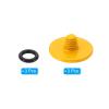 PATIKIL Camera Shutter Button, 3 Pack Soft Shutter Release Button Pure Copper Camera Button Convex Suitable for Nikon for Fujifilm for Leica DSLR/SLR Camera, Orange view 3