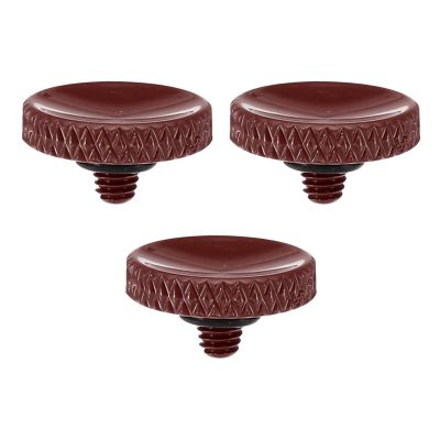 PATIKIL Camera Shutter Button, 3 Pack Soft Shutter Release Button Pure Copper Camera Button Knurled Suitable for Nikon for Fujifilm for Leica DSLR/SLR Camera, Dark Red