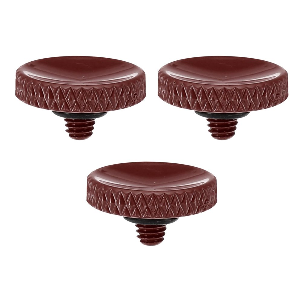 PATIKIL Camera Shutter Button, 3 Pack Soft Shutter Release Button Pure Copper Camera Button Knurled Suitable for Nikon for Fujifilm for Leica DSLR/SLR Camera, Dark Red