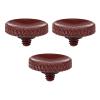 PATIKIL Camera Shutter Button, 3 Pack Soft Shutter Release Button Pure Copper Camera Button Knurled Suitable for Nikon for Fujifilm for Leica DSLR/SLR Camera, Dark Red view 1