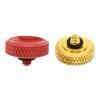 PATIKIL Camera Shutter Button, 2 Pack Soft Shutter Release Button Pure Copper Camera Button Carved Suitable for Nikon for Fujifilm for Leica DSLR/SLR Camera, Red Golden view 1
