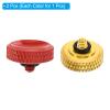 PATIKIL Camera Shutter Button, 2 Pack Soft Shutter Release Button Pure Copper Camera Button Carved Suitable for Nikon for Fujifilm for Leica DSLR/SLR Camera, Red Golden view 3