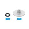PATIKIL Camera Shutter Button, 3 Pack Soft Shutter Release Button Pure Copper Camera Button Convex Suitable for Nikon for Fujifilm for Leica DSLR/SLR Camera, Silver view 3
