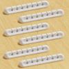 Apromisith USB Cable Organizer Clips Cord Holder,6 Packs (7-Slots) White Self Adhesive Desk Cord Cable Management view 1