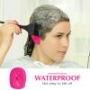 minkissy 2pairs Silicone Ear for Hair Dye Ear Protectors Comfortable Soft for Salon Use Travel Shower Transparent Caps Included view 2