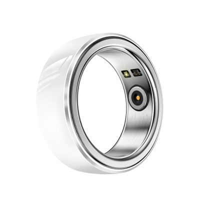 bemi Revo Smart Ring - Fitness Ring Health Tracker - Sleep Tracking - Heart Rate Monitor - IP68 Waterproof - 400mah Docking Station Powerbank - White (10)