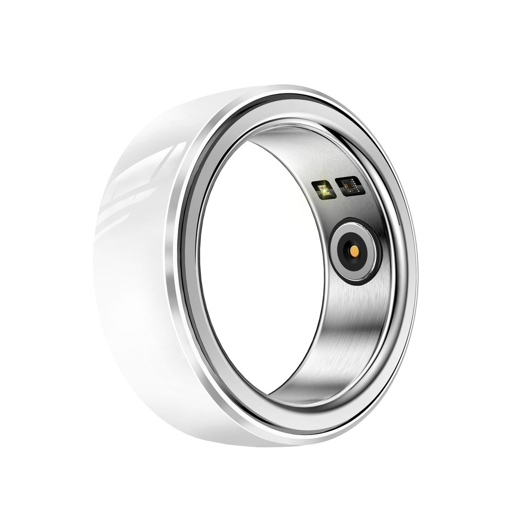 bemi Revo Smart Ring - Fitness Ring Health Tracker - Sleep Tracking - Heart Rate Monitor - IP68 Waterproof - 400mah Docking Station Powerbank - White (10)
