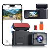 Dash Cam Front 4K WiFi Dashcam with 64GB SD Card 2160P Dash Camera for Cars,Smart App Control,WDR,Super Night Vision,Parking Mode,G-Sensor,Loop Recording,Support 256GB Max view 1