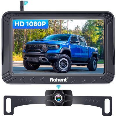 5-Inch Wireless Backup Camera for Trucks: Strong Signal HD 1080P Rear View Camera Easy to Install - R11