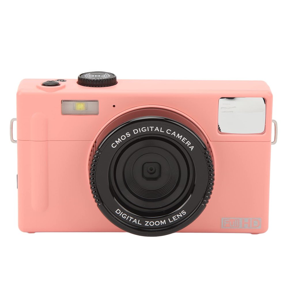 4K Digital Camera for Photography, 1080P 48MP Point and Shoot Camera, 16X Zoom Anti Shake Compact Small Camera, for Toddlers Adult Beginners (#12)