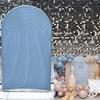 Haploquest 2D Printed Ripples Party Arch Covers Arched Backdrop Cover Stretchy Cover for Party Decoration Round Top Frame Spandex Cover (Sky Blue446,7.2x4ft) view 4