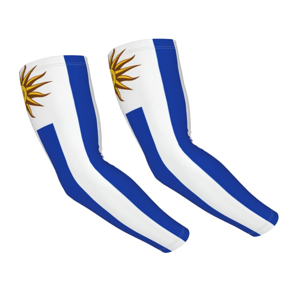 ASYG Uruguay Flag Arm Sleeves Flag Cooling Sports Arm Sleeves Outdoor Sleeves For Women and Men