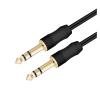 Plated 1/4'' 6.35mm Jack Stereo Audio Extension Cable Male to Male AUX Shileded for Amplifier Mixer 1m 1.5m 2m 3m 5m 8m 10m (Color : Black, Size : 1m) view 2