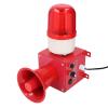 115db LED High Power Siren Alarm System, Outdoor Warning Light for Security Wall Mounted, Compact Size Big Power (US Plug 110V) view 2