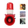 115db LED High Power Siren Alarm System, Outdoor Warning Light for Security Wall Mounted, Compact Size Big Power (US Plug 110V) view 3