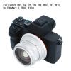 35mm Camera Lens Replacement, F1.4 II Full Frame Fixed Focus Lens with 7 Layer Optical Coating, for EOSR RP Ra R5 R6 R3 R5C R7 R10 RF R6Mark II, R50, R100 Mount Cameras (White) view 3