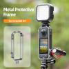 Aluminum Frame Cage for Insta360 X4 Action Camera Protective Cage Housing Case Rig for Insta360 X4 Accessories with Dual Cold Shoe Mount view 2