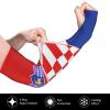 LVGOOKI Cute Croatia Flag Arm Sleeves Cooling Sun Protection Sports Flag Sleeves for Men Women view 3